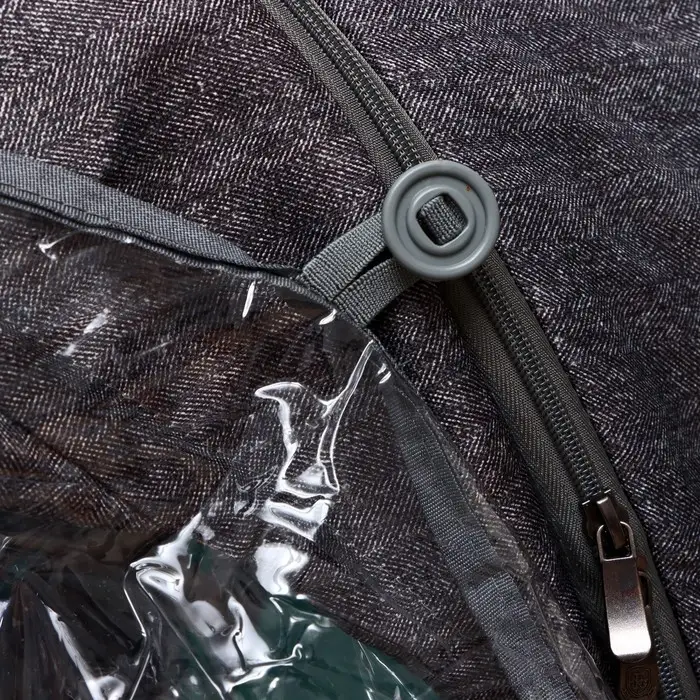 Санки - коляска &laquo;Наши детки 6&raquo;, чехол для ног, муфта, сумка, принт с ламой, серый