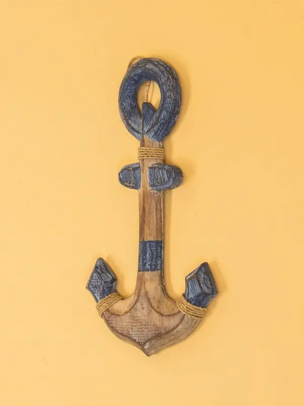 Декор интерьерный &laquo;Якорь&raquo;, 15&times;2&times;28 см, дерево