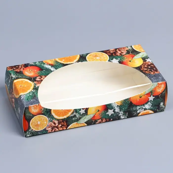 Коробка складная &laquo;Мандарины&raquo;, 20 x 10 x 5 см