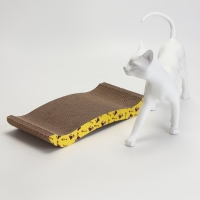 Когтеточка-лежанка "Пижон" из гофрокартона с кошачьей мятой "ГТО", 44,5 х 21,5 х 5,5 см