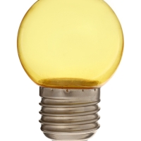 Лампа светодиодная, G45, Е27, 1.5 Вт, для белт-лайта, прозрачная, желтая, набор 10 шт Лампа светодиодная, G45, Е27, 1.5 Вт, для белт-лайта, прозрачная, желтая, набор 10 шт