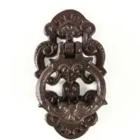 Ручка дверная чугун "Цветочная" 9,5х3,5х17,5 см