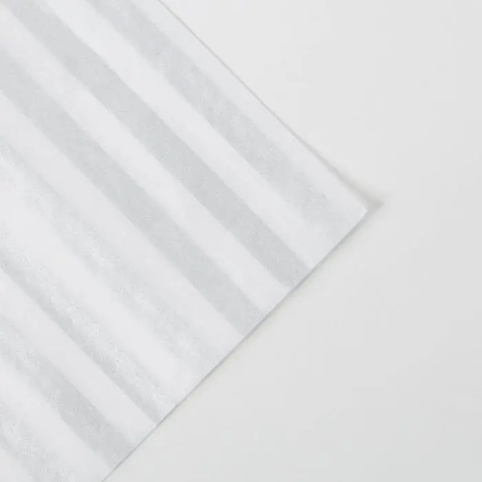 Бумага упаковочная тишью &laquo;Полосы, серебро&raquo;, 50 х 70 см