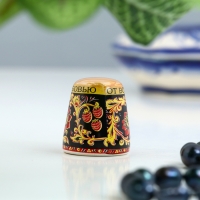 Сувенир напёрсток "Хохлома", керамика Сувенир напёрсток "Хохлома", керамика