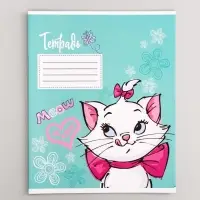 Тетрадь в клетку 12 листов, 5 видов МИКС, обложка мелованный картон, &laquo;Коты аристократы&raquo;