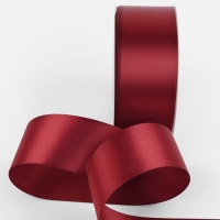 Лента атласная двухсторонняя №0789 38мм*25&plusmn;1м бордовый TR