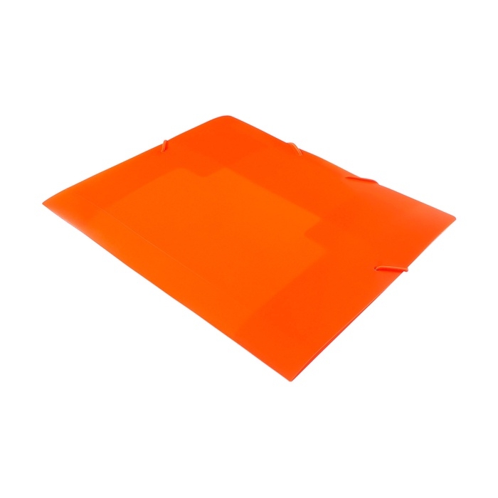 Папка на резинке А5, 500 мкм, Calligrata, корешок 30 мм, неон, оранжевая Папка на резинке А5, 500 мкм, Calligrata, корешок 30 мм, неон, оранжевая