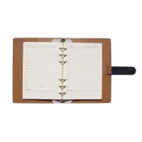 Органайзер на кольцах, C6, с хлястиком, 80л, линия, к/зам, Синий