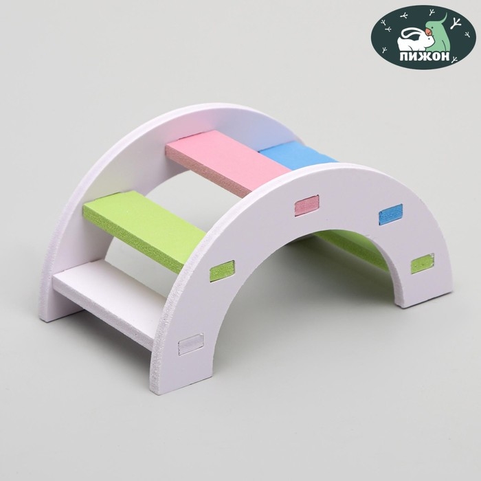Лесенка для грызунов полукруглая, микс цветов Лесенка для грызунов полукруглая, микс цветов