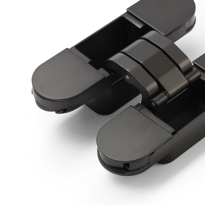 Петля скрытой установки LOCKLAND, 30х110 мм, с 3D-регулированием, цвет графит