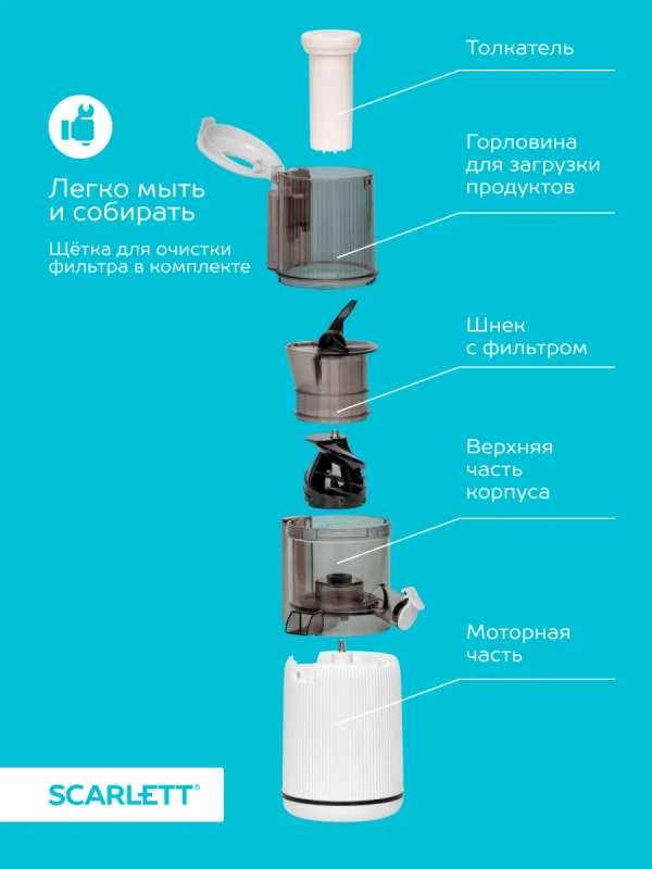 Соковыжималка шнековая SC-JE50S63