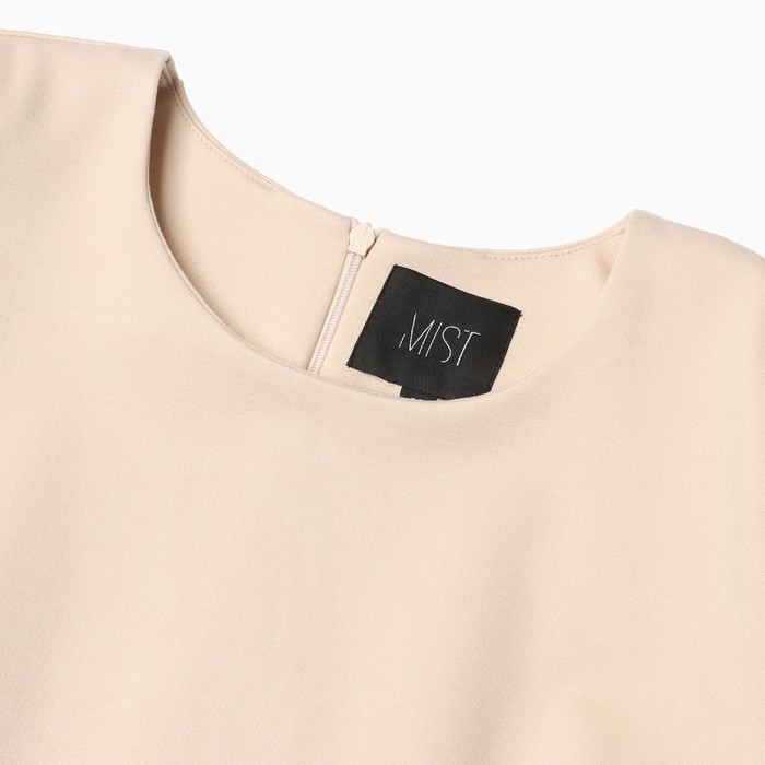 Платье женское MIST с акцентной линией плеч, р. 46, бежевый