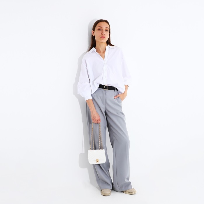 Сумка-мессенджер на клапане, цвет белый Сумка-мессенджер на клапане, цвет белый