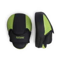 Лапы боксерские изогнутые FIGHT EMPIRE, CLASSIC, ПУ, чёрно-жёлтые, пара