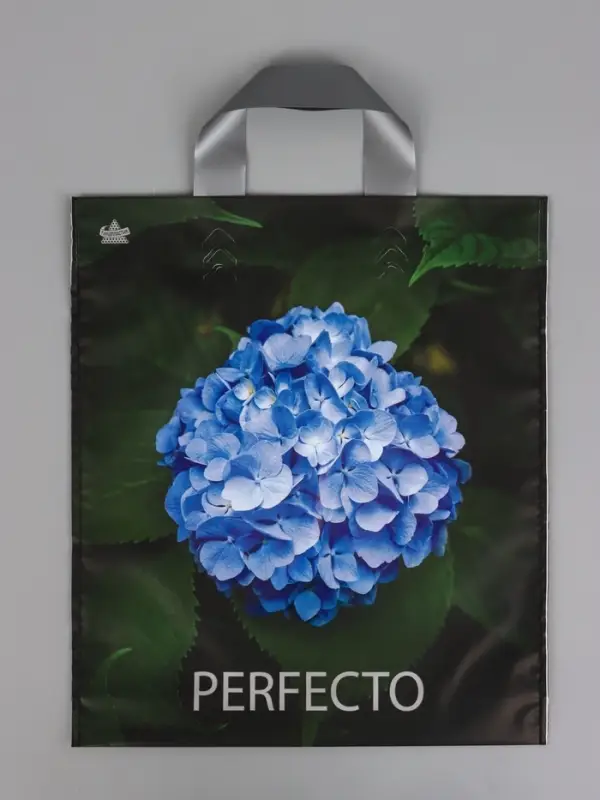 Пакет подарочный Перфекто Гортензия 35 х 31 см 95 мкм