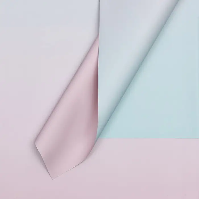 Пленка для цветов матовая, &laquo;Перелив&raquo;, 57&times;58 см, тиффани