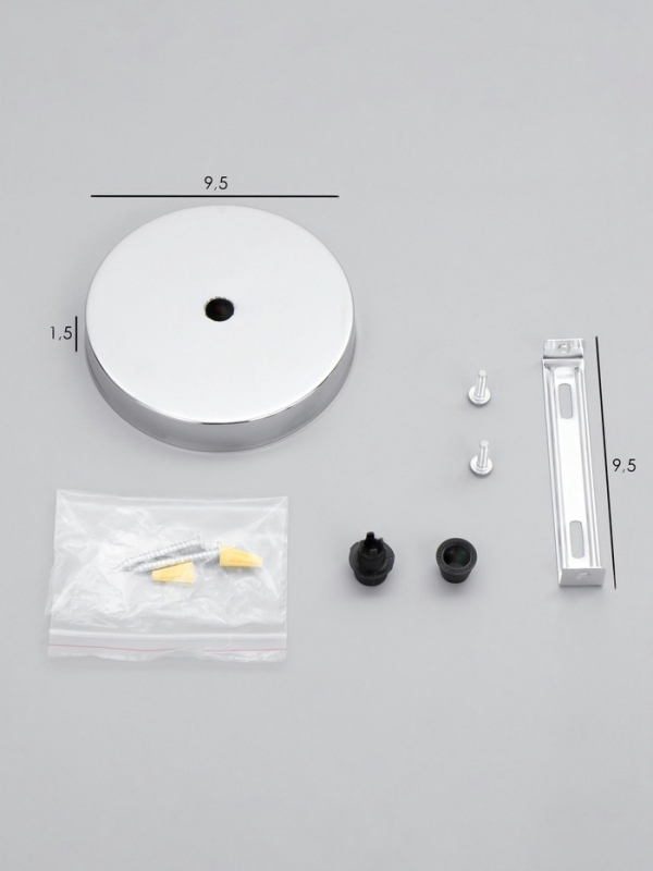 Чаша потолочная 10 см хром