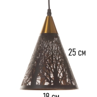 Светильник "Рэдклифф" (Деревья) 1х40Вт Е27 черный 18х18х26+100см