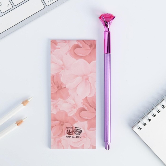 Подарочный набор &laquo;С 8 Марта&raquo;: блокнот 32 листа A7 и ручка пластик