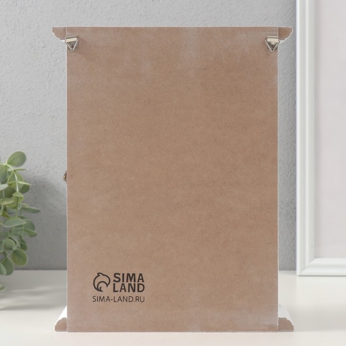 Ключница дерево 6 крючков "Олень" 26,5х20,8х6,3 см