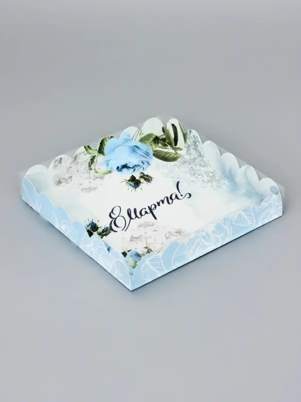 Коробка для печенья, &laquo;8 марта&raquo;, 18&times;18&times;3 см