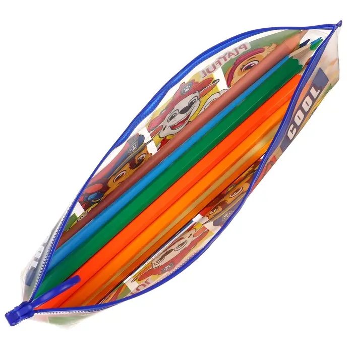 Пенал мягкий, 1 отделение, 100&times;210 мм, ПВХ, &laquo;Щенячий патруль&raquo;