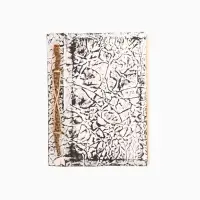 Блокнотик плетеный, 48 листов, 14х18х2 см, цв. чёрно-белый