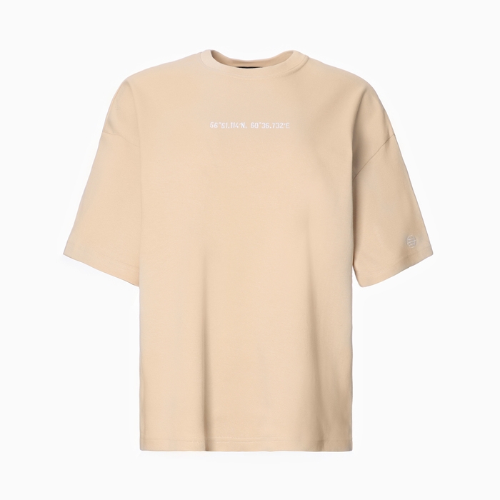 Футболка женская MIST Coordinates р. L-XL, бежевый Футболка женская MIST Coordinates р. L-XL, бежевый