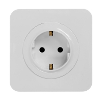 Розетка одноместная, серия "Circular", 16 А, скрытая, с з/к, белая Розетка одноместная, серия "Circular", 16 А, скрытая, с з/к, белая