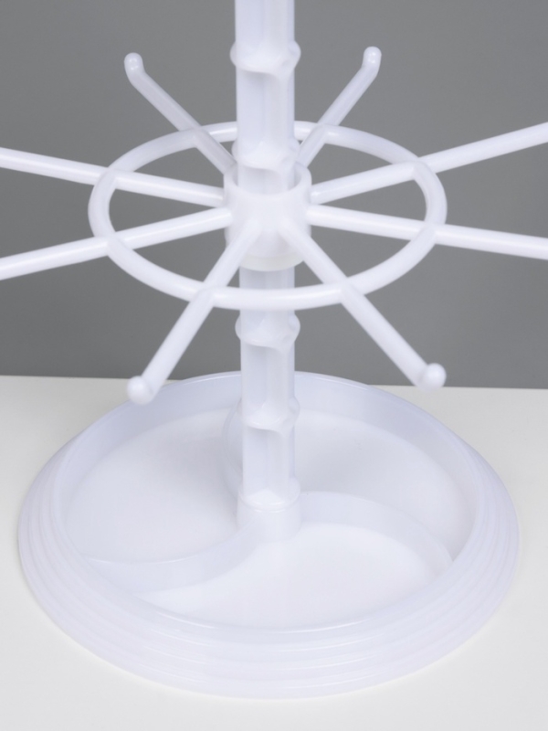 Подставка для украшений "Карусель" универсальная, 16*16*28 см, цвет белый