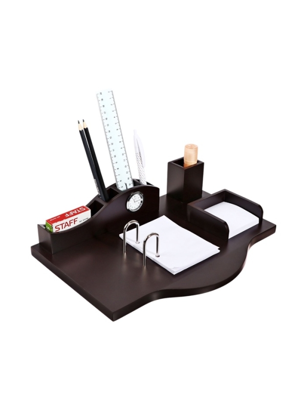 Набор настольный 5в1 с часами, 34*24*18 см Набор настольный 5в1 с часами, 34*24*18 см