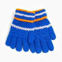 Перчатки детские, цвет ярко-синий, размер 15 (7-8 лет) Перчатки детские, цвет ярко-синий, размер 15 (7-8 лет)