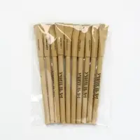 Эко-ручка, синяя паста 1.0 мм "Учителю с благодарностью"  МИКС