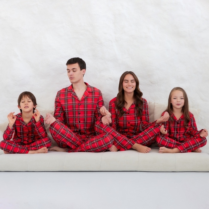 Пижама детская KAFTAN Пижама детская KAFTAN "Клетка" размер 30 (98-104 см)