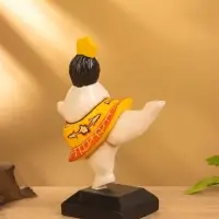 Фигурка на подставке &laquo;Балерина&raquo;, 13&times;8&times;21 см, дерево, оранжевая