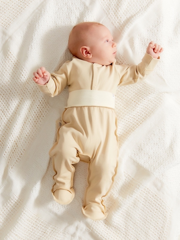 Ползунки детские MINAKU "Nature", цвет бежевый, рост 74-80 см