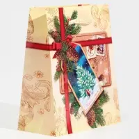 Пакет подарочный новогодний ламинированный &laquo;С Новым годом!&raquo;, S 11.5 х 14.5 х 5.5 см