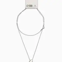 Кулон на цепочке "Ракушка", цвет серебро 75см