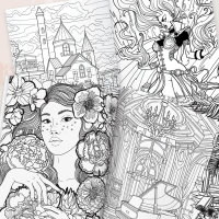 Раскраска-вдохновение &laquo;Мир твоих чувств&raquo;