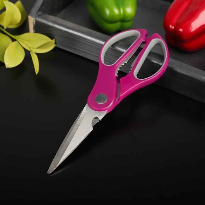 Ножницы кухонные Доляна &laquo;Генри&raquo;, 23 см, цвет МИКС