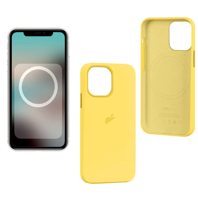 Чехол iPh 13 Pro Max Silicon Case 100% ORG Lemon Zest