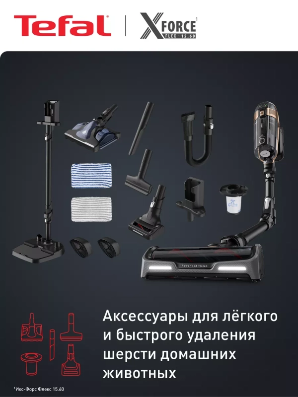 Беспроводной пылесос X-Force Flex 15.60 TY99G1WO, 230 аВт