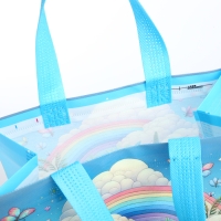 Сумка детская для девочки без застёжки, цвет голубой Сумка детская для девочки без застёжки, цвет голубой