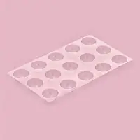 Форма для шоколада и конфет &laquo;Полусфера&raquo;, 22&times;13 см, 15 ячеек, d=3 см, прозрачная