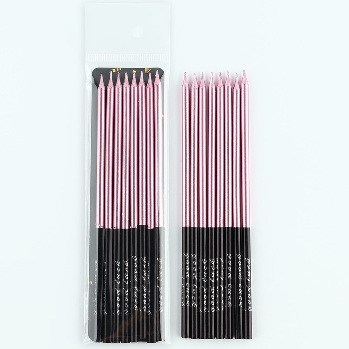 Свечи для торта &laquo;В твой особенный день&raquo;, розовый, 8 шт, 14,9 х 0,5 см