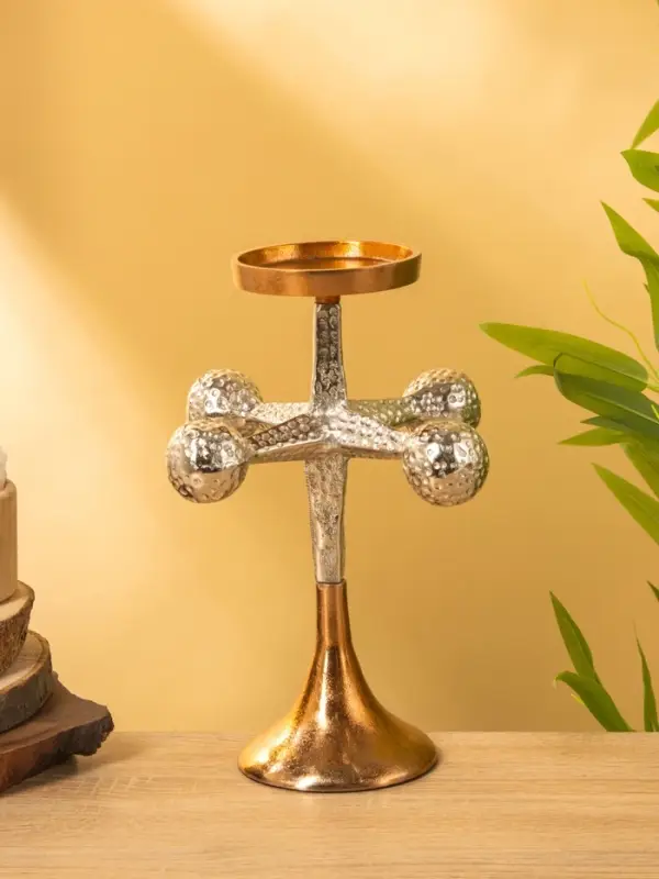 Подсвечник &laquo;Морская звезда&raquo;, 20.5&times;20.5&times;26 см, алюминий