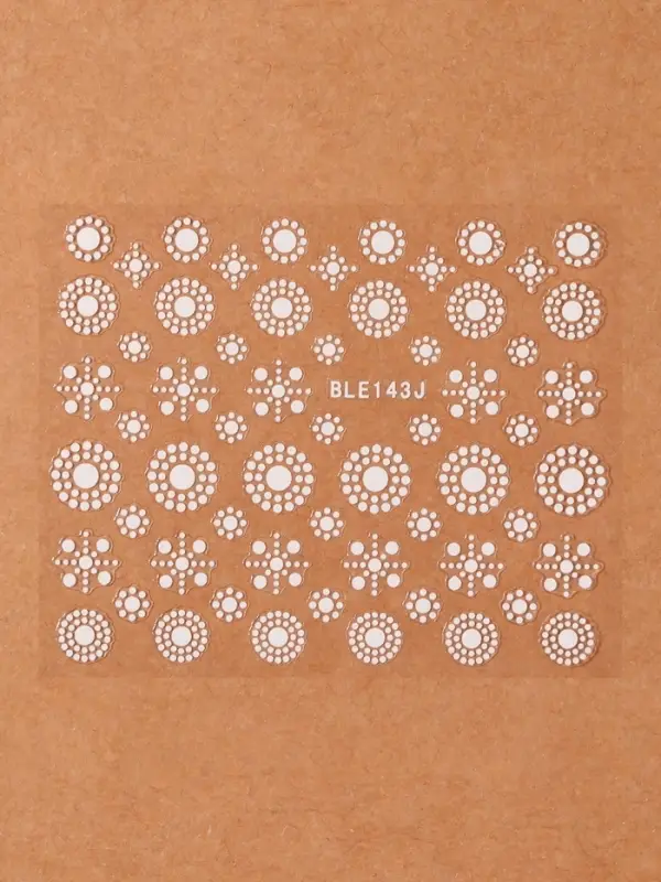 Наклейки для ногтей &laquo;Узоры&raquo;, белые