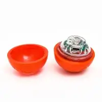 Интерактивная игрушка для собак "Гравитационный мяч", 5,5 см, оранжевая