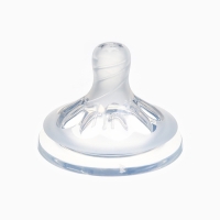 Соска на бутылочку M&B Natural, антиколиковая, от 6 мес.(Х), широкое горло &Oslash;50 мм., быстрый поток, для густого питания, 2 шт.