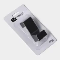 Крючки надверные SAVANNA Black Loft, 2 шт, металл, 5&times;6.5&times;1.5 см, чёрные